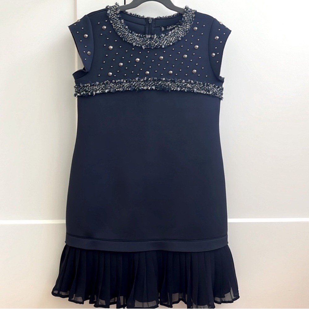 MonnaLisa Navy Trim Dress-NWT